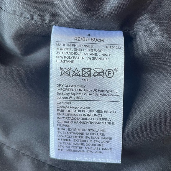 Banana Republic Brown and Gray Wool Heritage Glen Plaid Classic Blazer size 4 - Picture 9 of 14